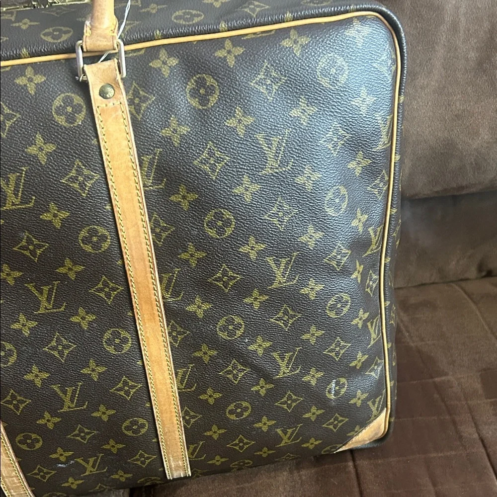 Sale!!! Louis Vuitton Brown and Tan Monogram Travel Bag